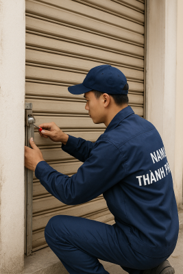 SỬA CỬA CUỐN NINH KIỀU – DỊCH VỤ UY TÍN, CÓ MẶT SAU 15 PHÚT 1 sửa cửa cuốn ninh kiều