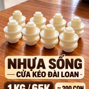 Phụ kiện cửa kéo Đài Loan mủ nhựa sống